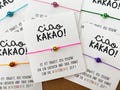 Ciao Cocoa, Ciao Cocoa card, Ciao Cocoa bracelet, colorful time kindergarten farewell gift, kindergarten farewell, kindergarten gift product logo