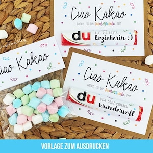 ciao kakao, ciao kakao karte, kita abschiedsgeschenk, kindergarten kita abschied vorlage, dank kindergarten geschenk  vorlage Download