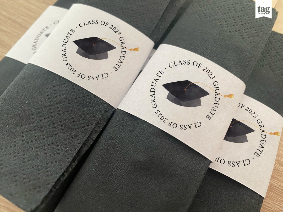 Graduation Napkin Rings Wrapper Congratulations Graduate Class of 2023