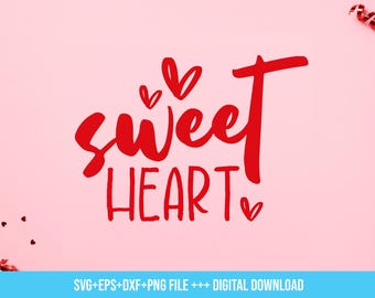 maglietta di San Valentino con scritta "Tesoro", svg di amore, png di Amore dolce Cuore, regalo di San Valentino con maglietta in formato svg per ragazze, plotter di San Valentino in formato svg, download digitale