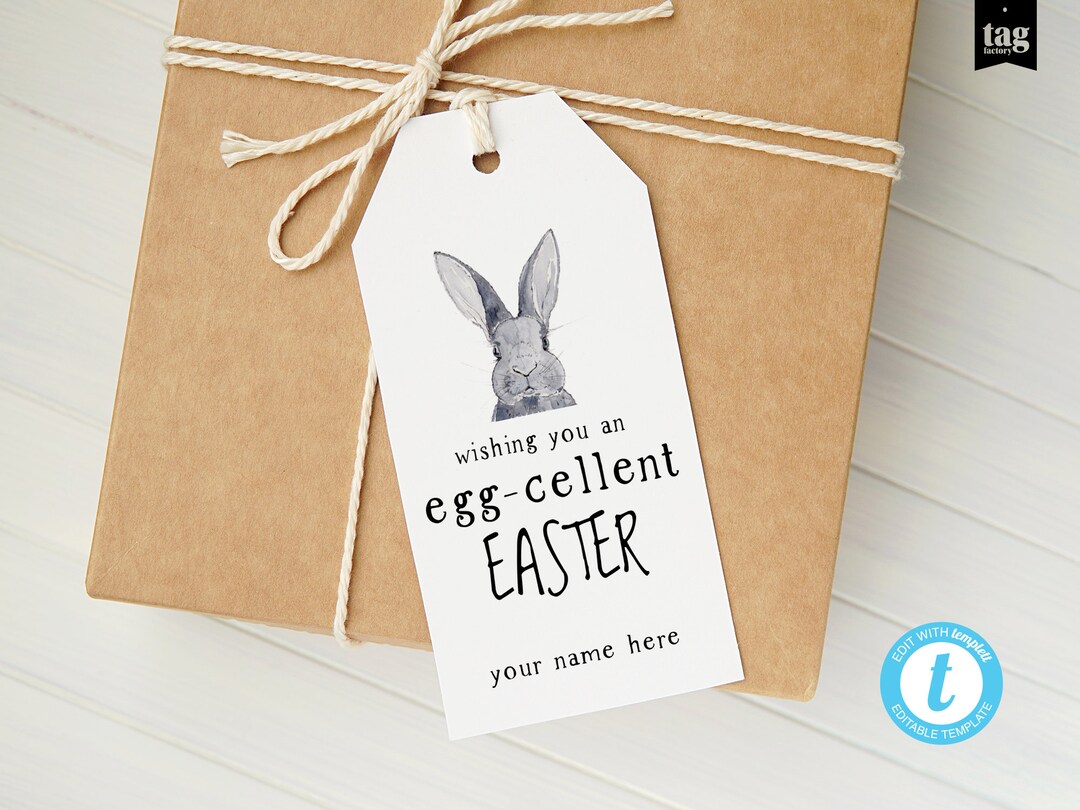 Eggcellent EASTER BASKET Tag Printable Egg-cellent Teacher - Etsy