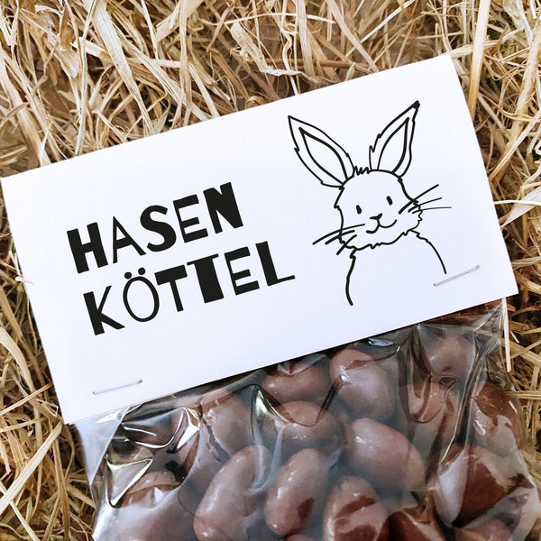 Bunny Kottel, Easter gift tags, Easter bunny gift for children, bunny poop souvenir, Easter favors Digital Download