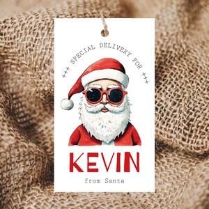 Etiqueta de presente secreta do Papai Noel para impressão, Papai Noel secreto, natal para imprimir, etiquetas de Natal do Papai Noel para imprimir, Papai Noel secreto para imprimir Download digital