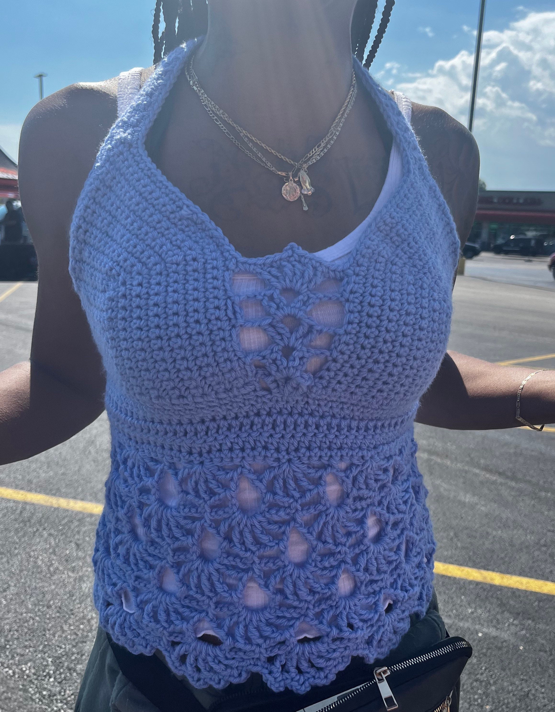 Ahui Hand-Crochet Halter Top main image 1