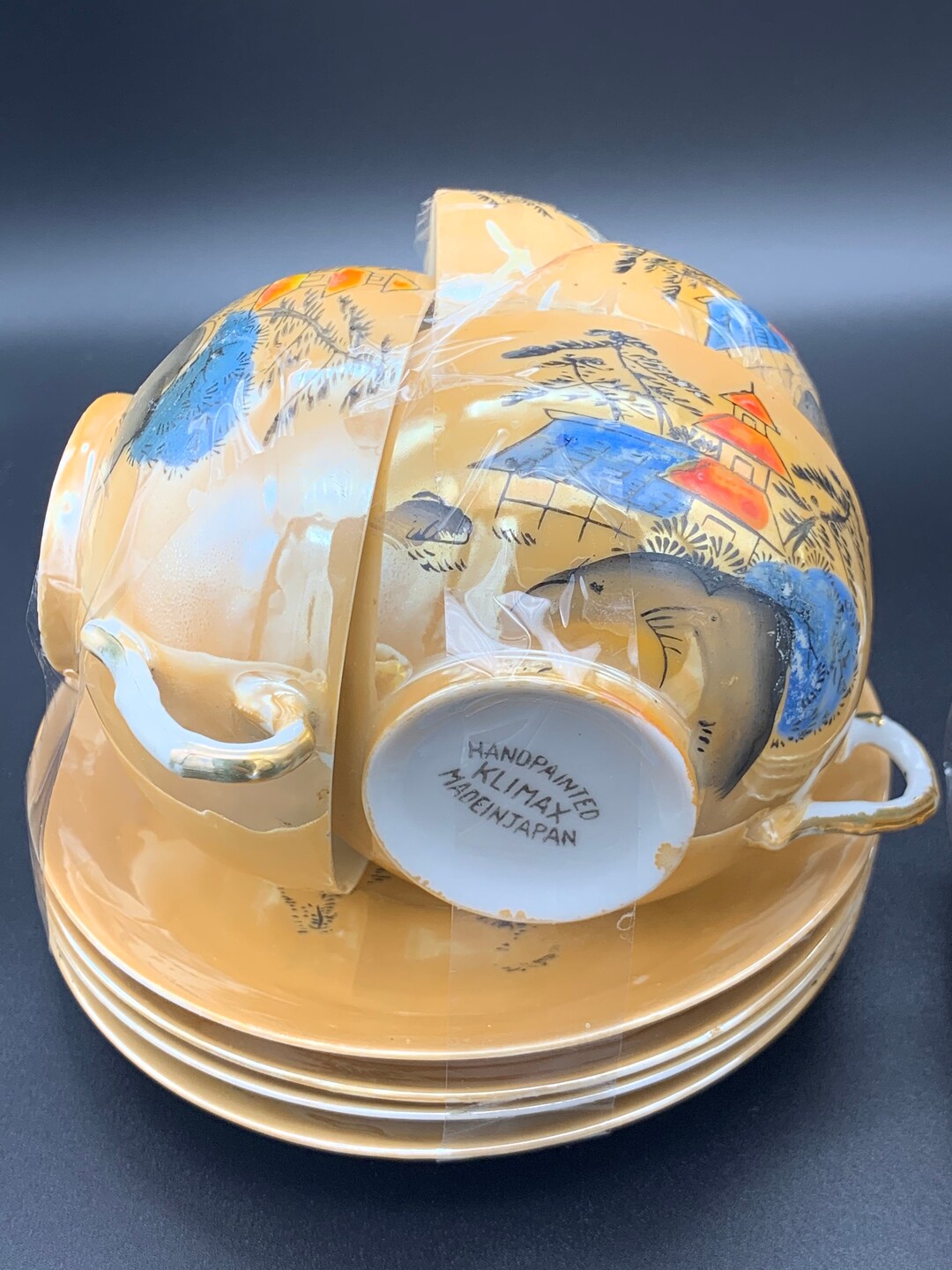 Klimax Hand Painted Japanese Porcelain Tea Set Etsy UK