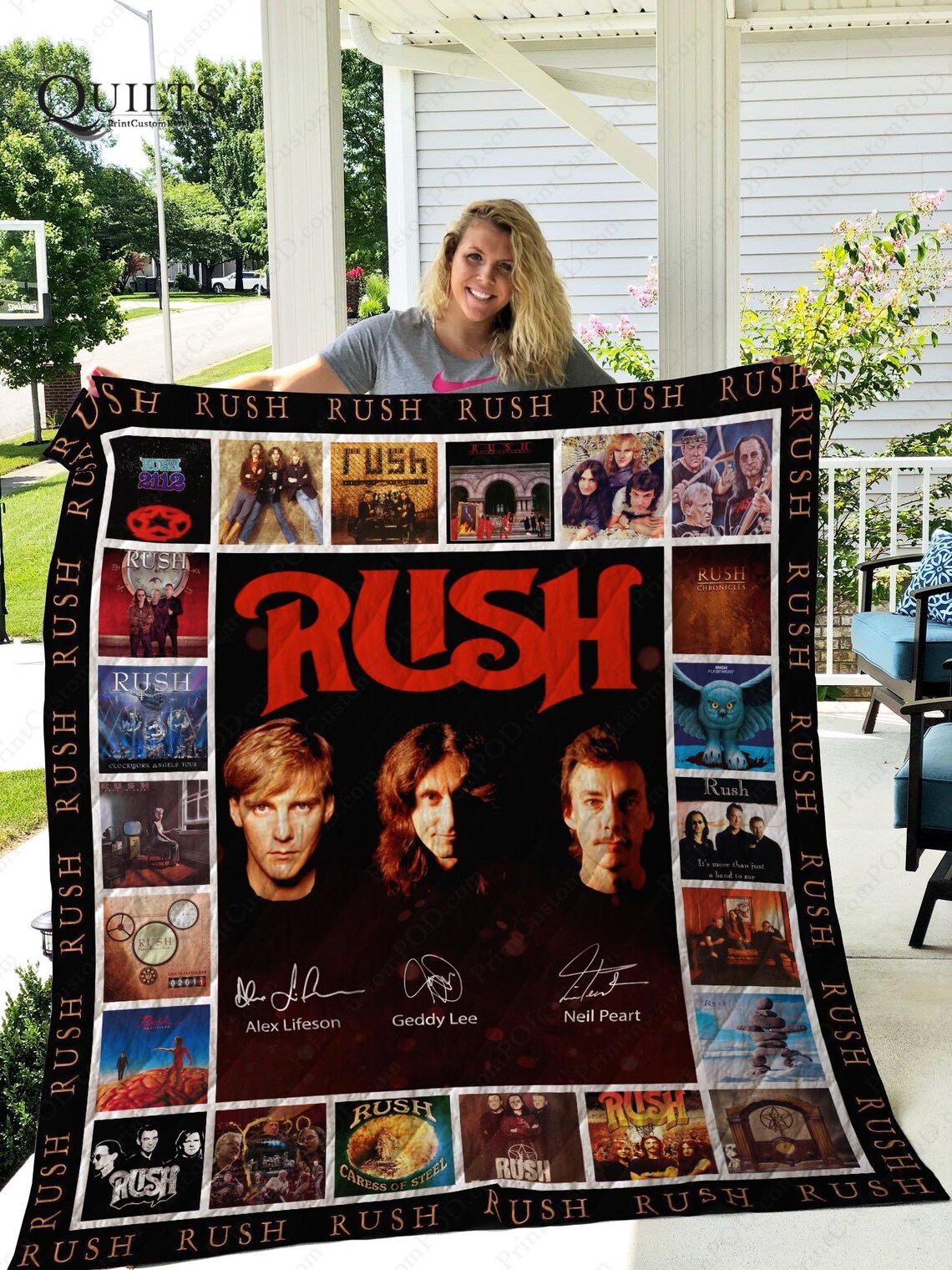 Rush Band Ver15 Albums Quilt Blanket Bedding Family Gift For Etsy