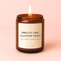Custom Smells Like Candle, Personalised Candle, Birthday Gift, This Candle Smells Like Custom Design Candle Label, Gift for Her product logo