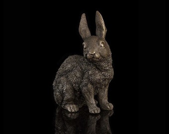 Rabbit Bronze sculpture, Rabbit Statues home decor, Animal Statues home decor, Animal Bronze sculpture