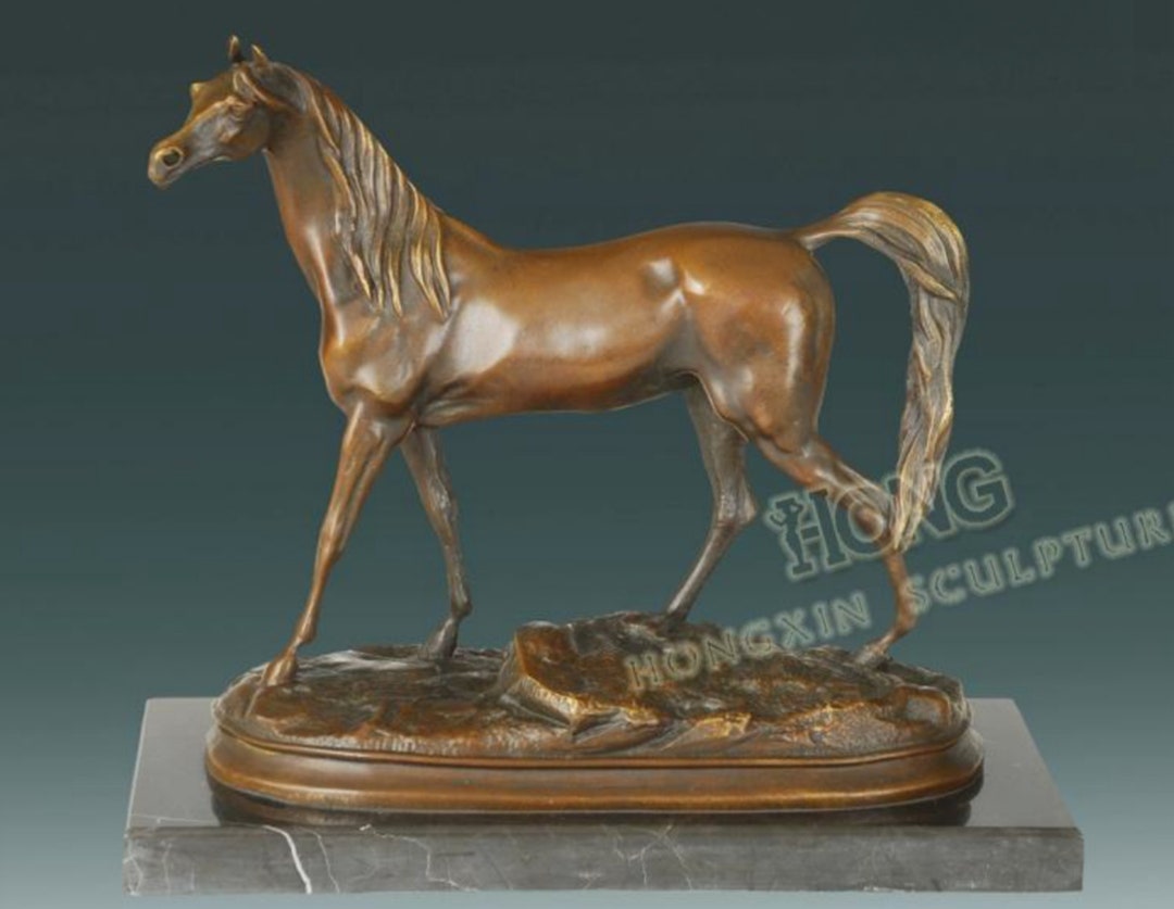 Horse Bronze Sculpture, Horse Statues Home Decor, Animal Statues Home Decor, Animal Bronze