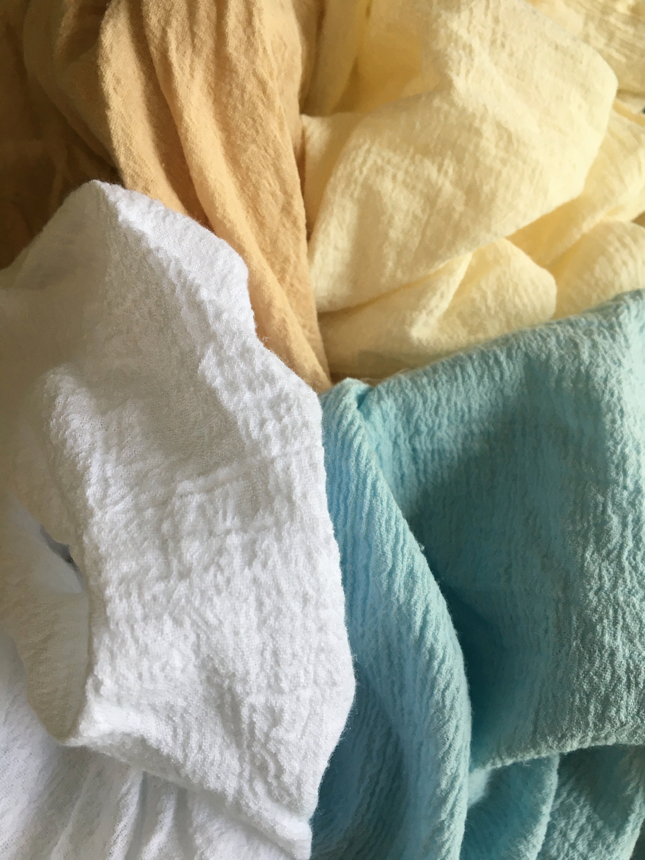 White Gauze Fabric by the yard Cotton lightweight semi Etsy