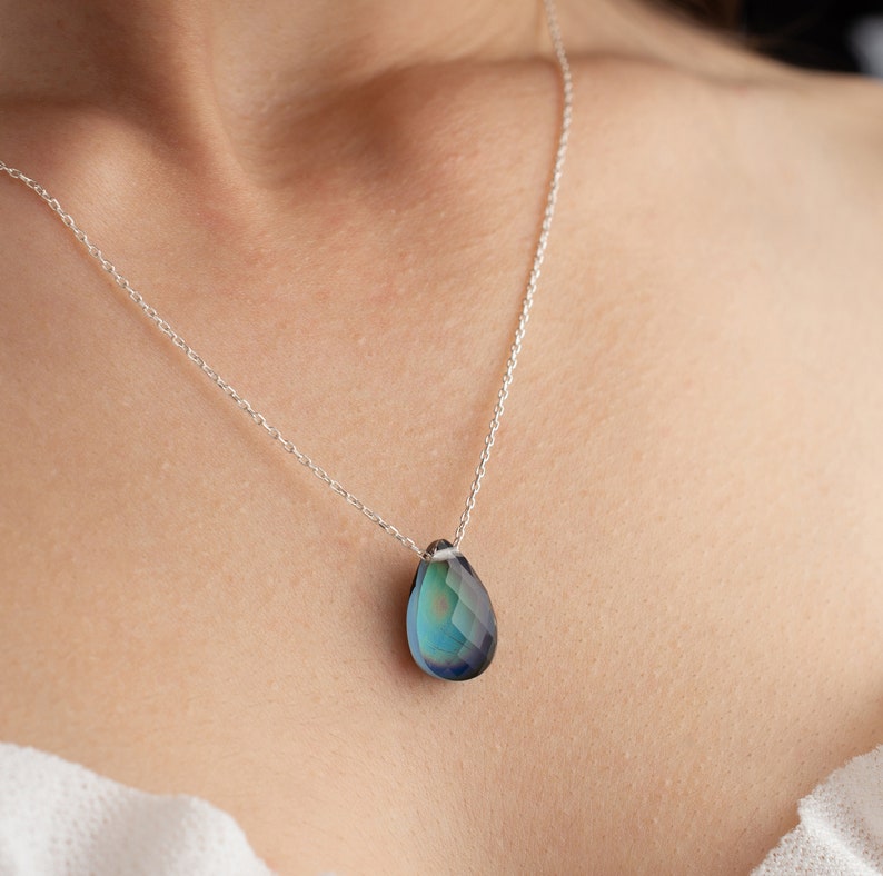 Temperature Sensing Necklace Color Changing Necklace Mood Etsy