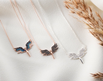 Archangel Michael Sterling Silver Necklace: Guardian Angel Pendant
