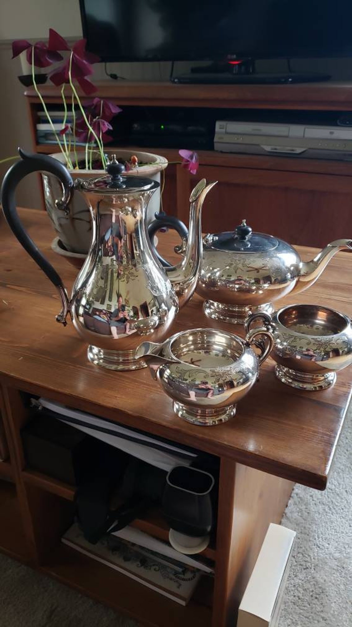 Birks Sterling Silver Tea and Coffee Set. Great Condition Etsy UK