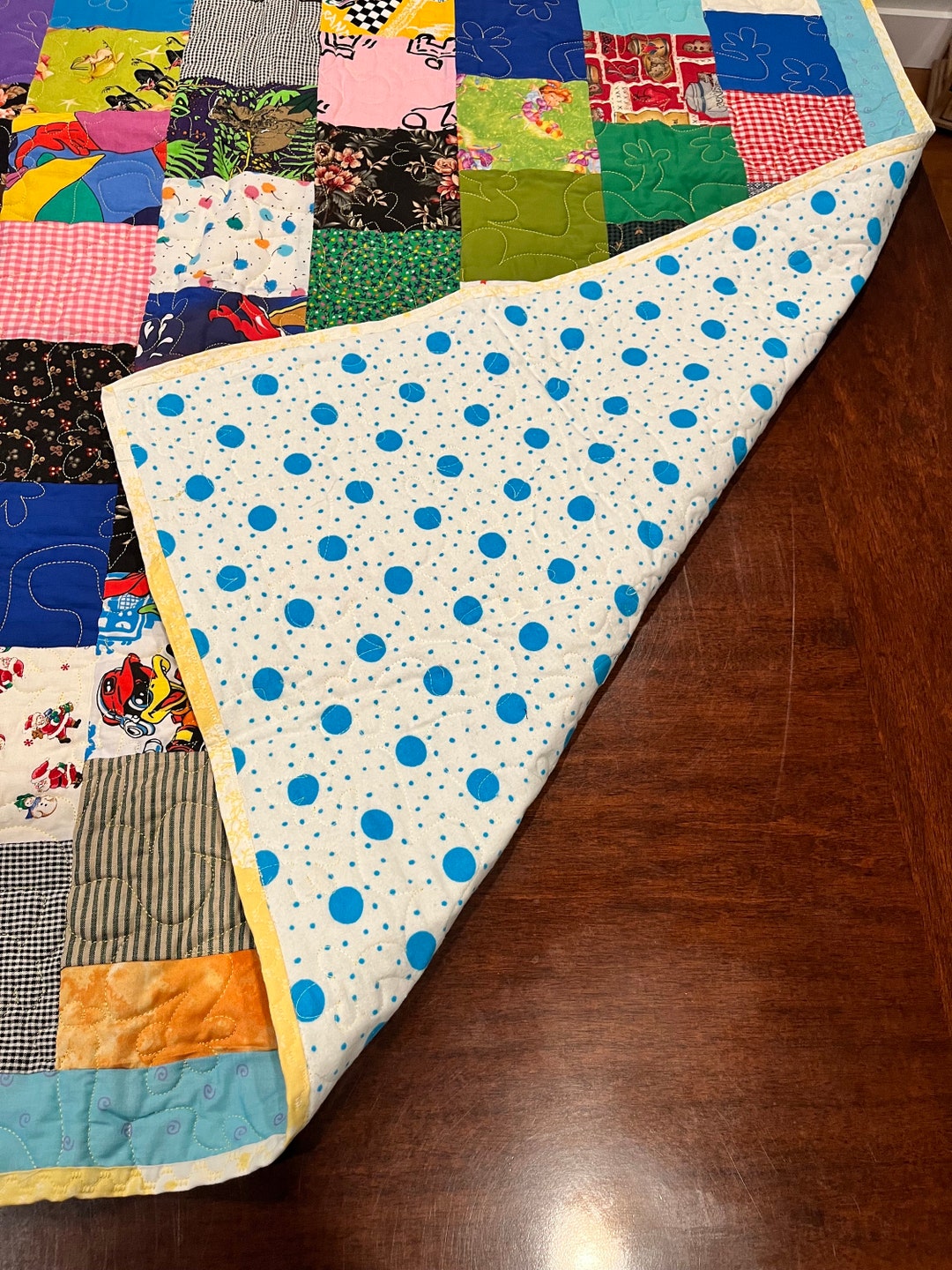 Scrappy Lap Quilt - Etsy