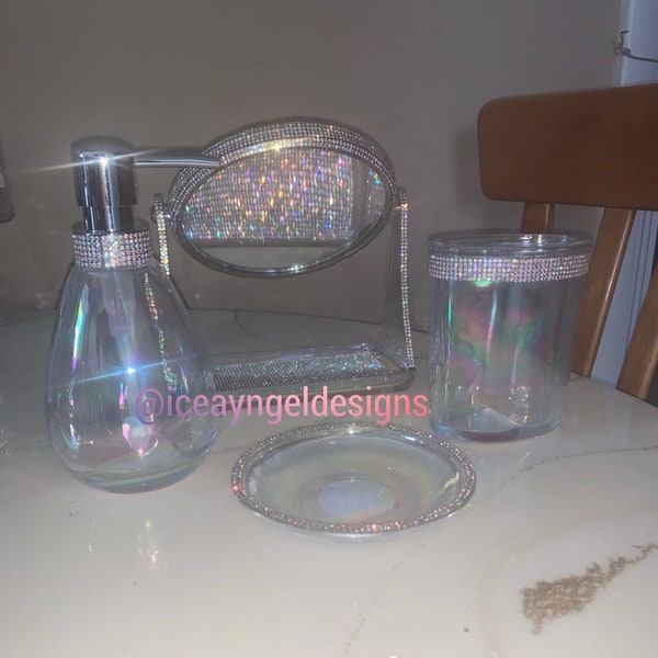 Glam Bathroom Decor Etsy