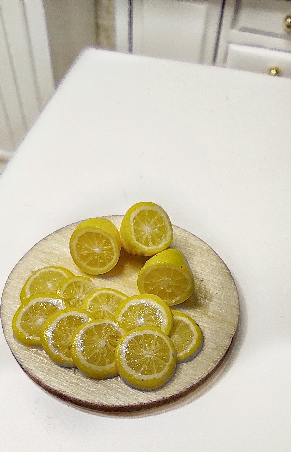 Realistic polymer clay lemons lemon and board lemon slices Etsy