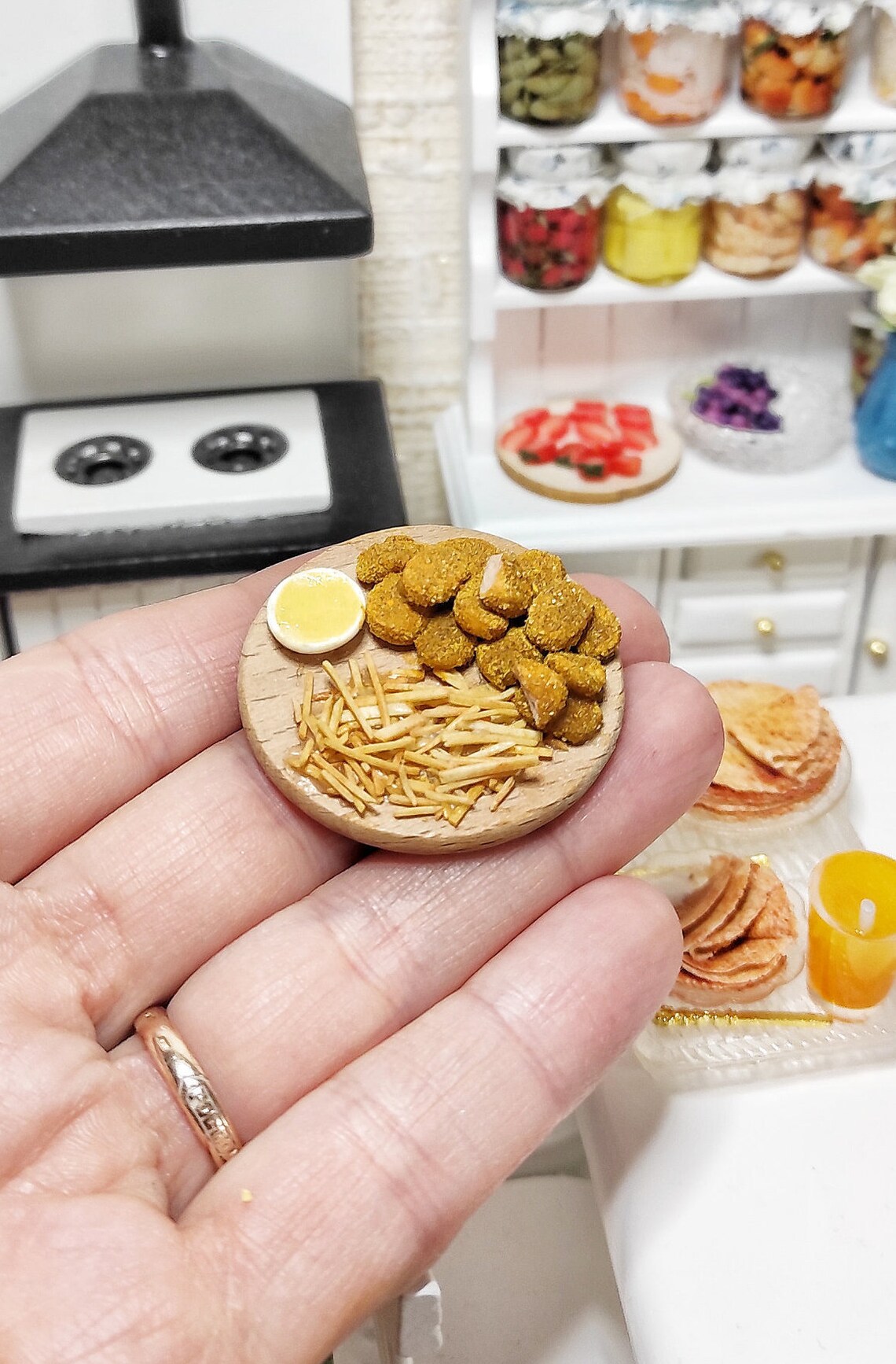 Polymer clay fast food french fries for dolls fries for Etsy