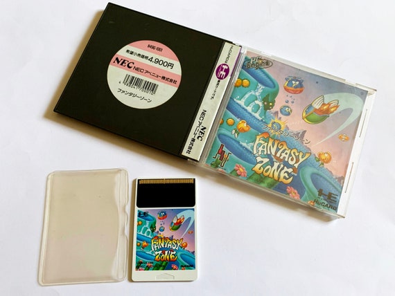 Pc Engine Fantasy Zone Hucard Pce Nec Avenue Shooter Game Good Etsy