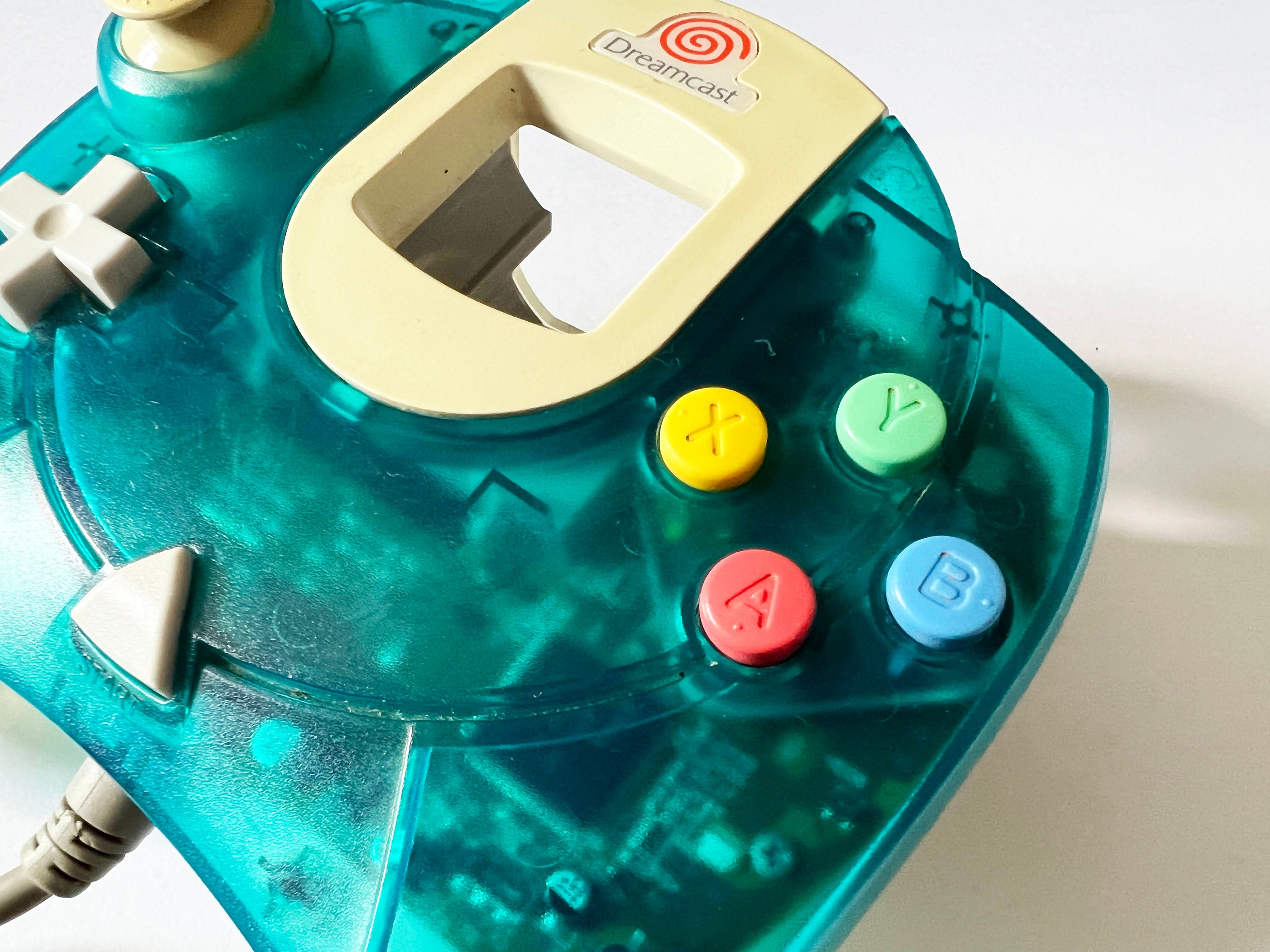 ドリームキャスト コントローラー パッド アクア ブルー 箱付き セガ 