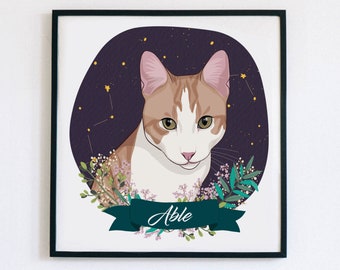 Cat Illustration Etsy Cat Illustration Etsy