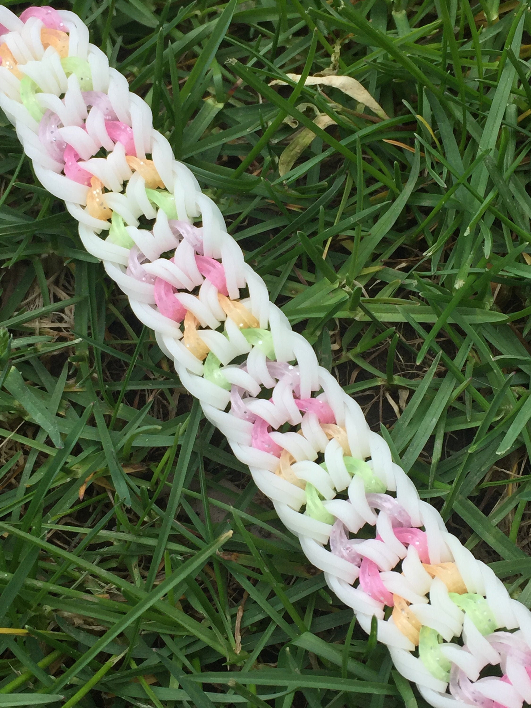 Doublecapped Dragon Scale Rainbow Loom Bracelet Etsy