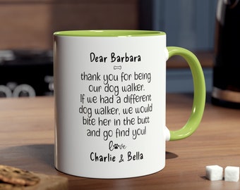 Funny Dog Walker Gift, Personalized Thank You from Dog for Best Dog Walker Ever, Appreciation Gift, Pet Sitter Mug, Birthday Gift from Dog
