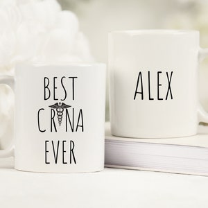 CRNA Coffee Mug, Personalized CRNA Birthday Gift Ideas, Future CRNA, Nurse Gift, Best Crna Mug For Her, Graduation Gift For Crna Student