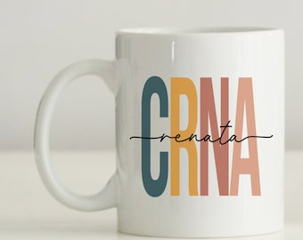 CRNA-koffiemok, gepersonaliseerde CRNA-afstudeercadeaus, gediplomeerd anesthesist mok, CRNA-waardering, toekomstig Crna-cadeau, beste Crna-beker