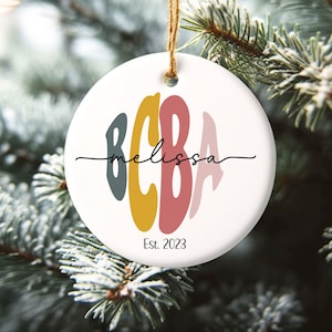 BCBA Ornament, Personalized Behavioral Therapist Gift, Behavior Analyst ...