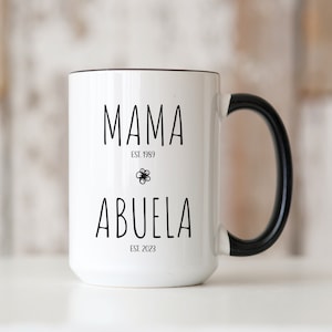 Vas a Ser Abuela - Taza de embarazo, anuncio de embarazo para la abuela,  taza de té y café, revelación de género del embarazo en español, Sorpresa  de