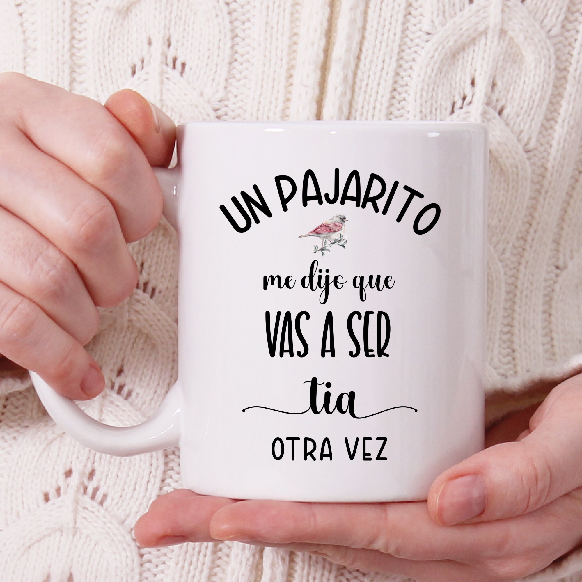 Sorpresa Vas A Ser Tia Gift Baby Announcement Mug In Spanish Anuncio De  Embarazo