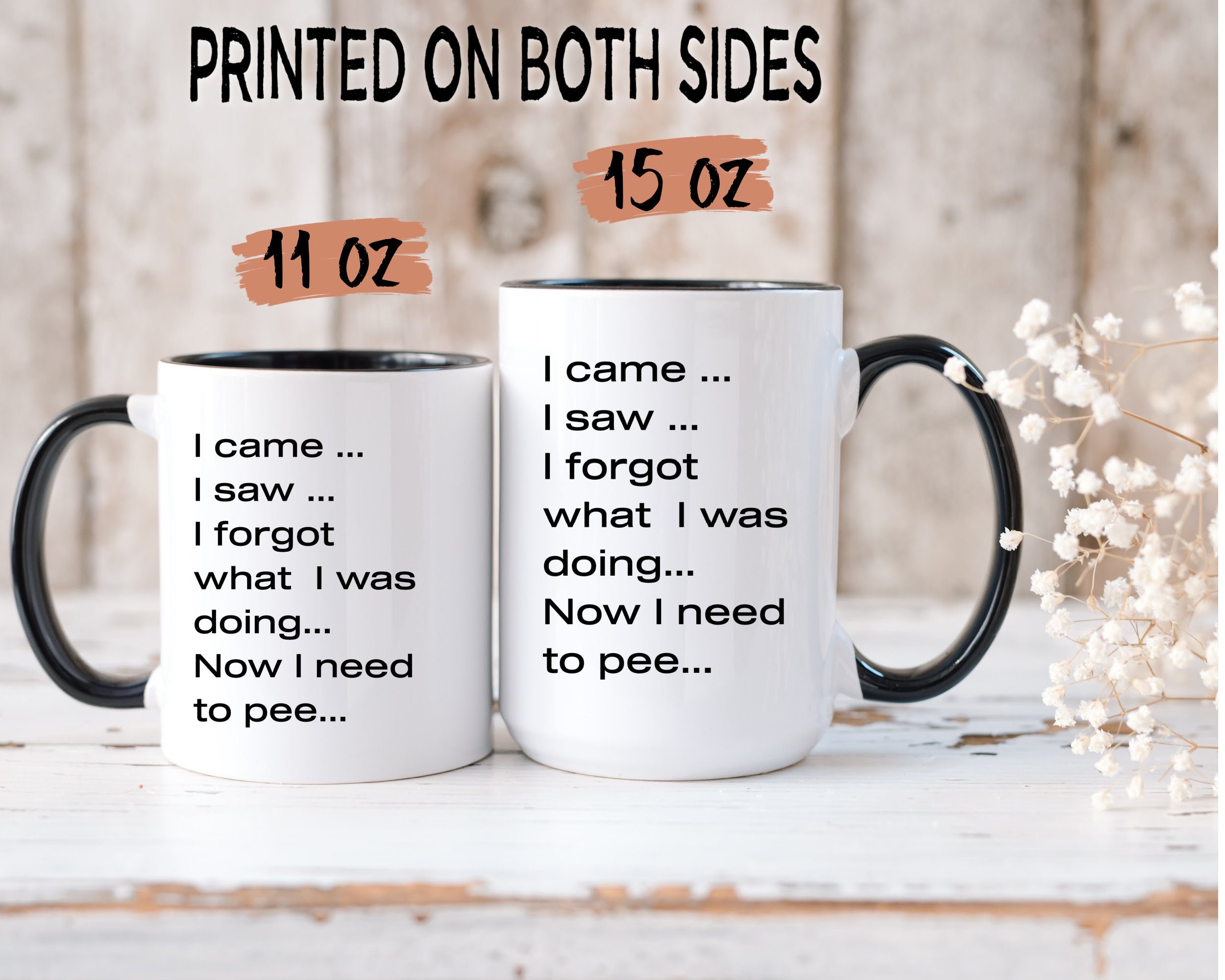 Lustiger Isolierbecher 'I Came I Saw I Forgot' – Sarkastisches Geschenk Für Senioren