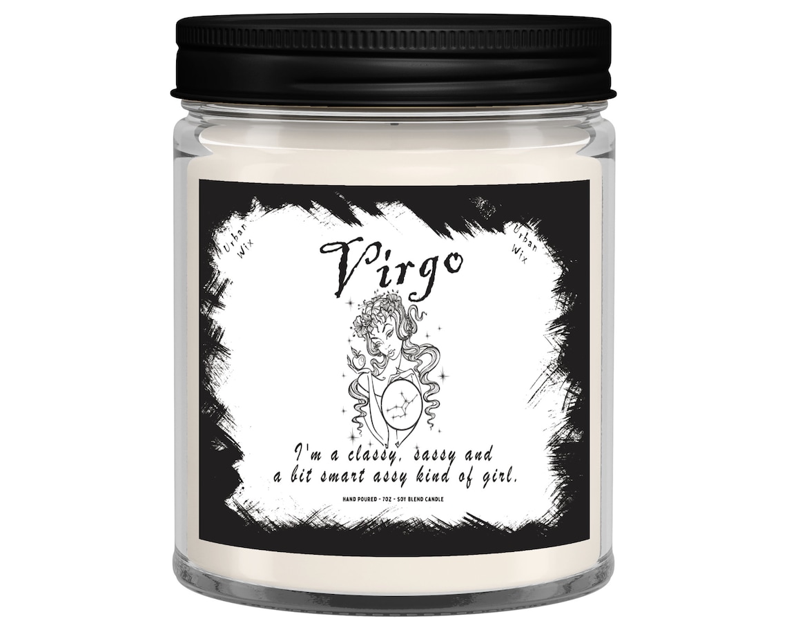 Virgo Zodiac Sign Candle Astrology Candle Horoscope Candle Etsy