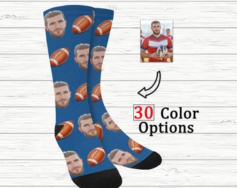 Custom Men/'s face Sports Socks Stocking custom football socks Rugby Socks Personalized Photo Sockss Customized Face Socks photo Lover Gift