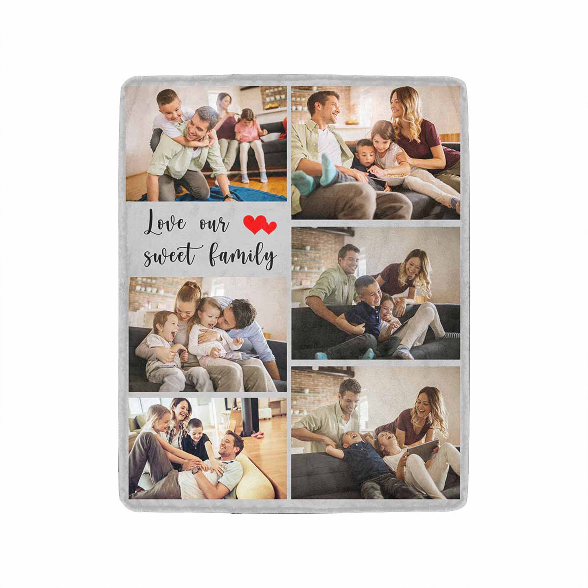 Photo Blanket Collage Custom Photo Fleece Blanket Etsy