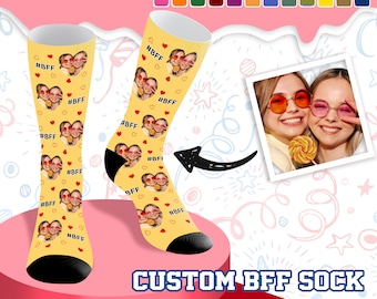 Custom Face Socks: Personalized BFF Photo Socks