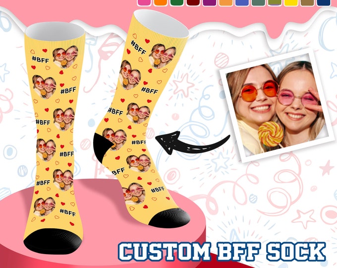 Custom Face Socks: Personalized BFF Photo Socks