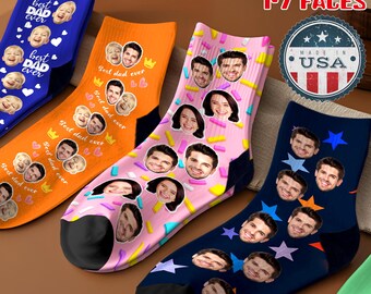 Custom Picture Sock, Personalized Photo Face Socks, Ice Cream Candy Sock, Wedding Anniversary Gift