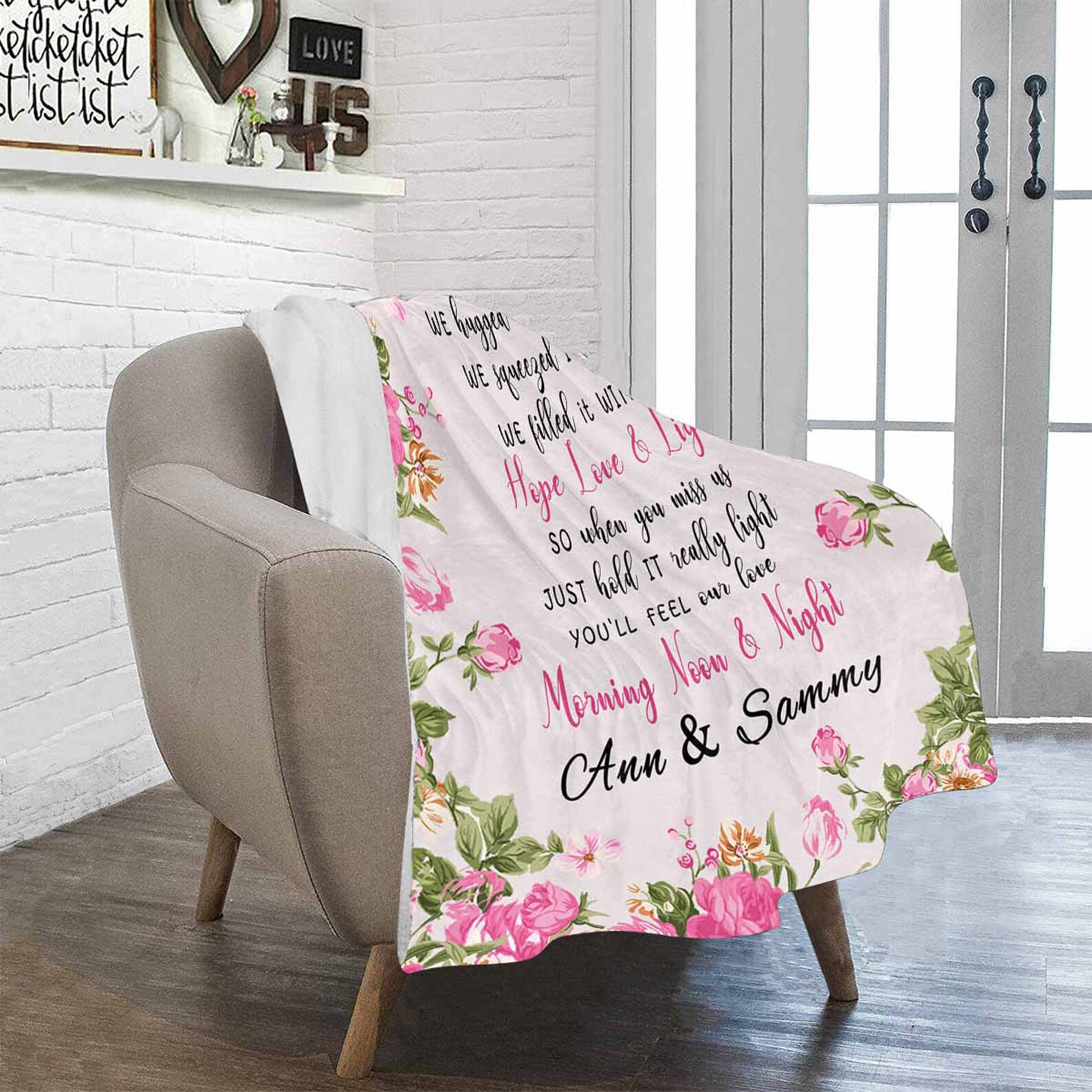 Custom name blanket grandma BlanketGift for Etsy