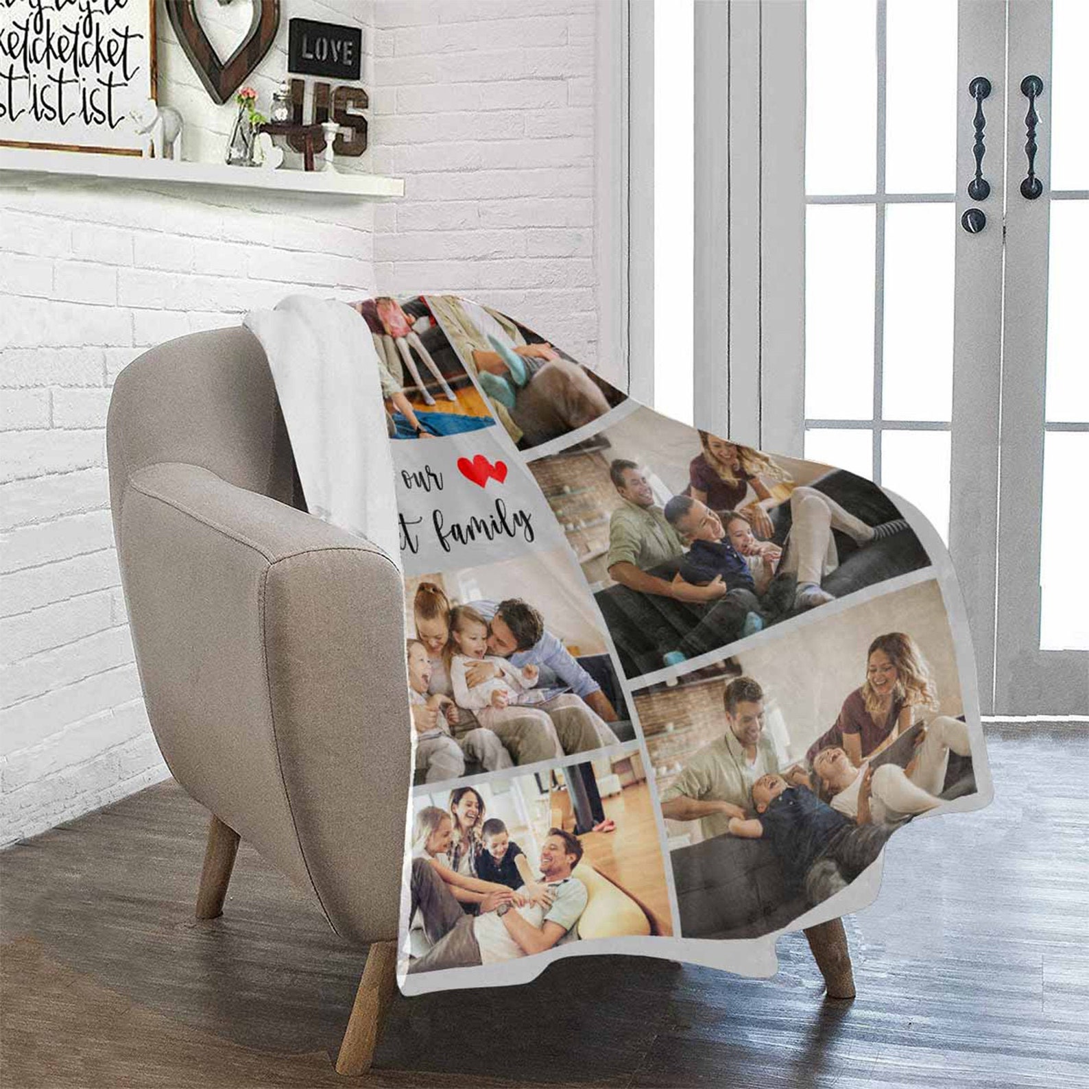 Photo Blanket Collage Custom Photo Fleece Blanket Etsy