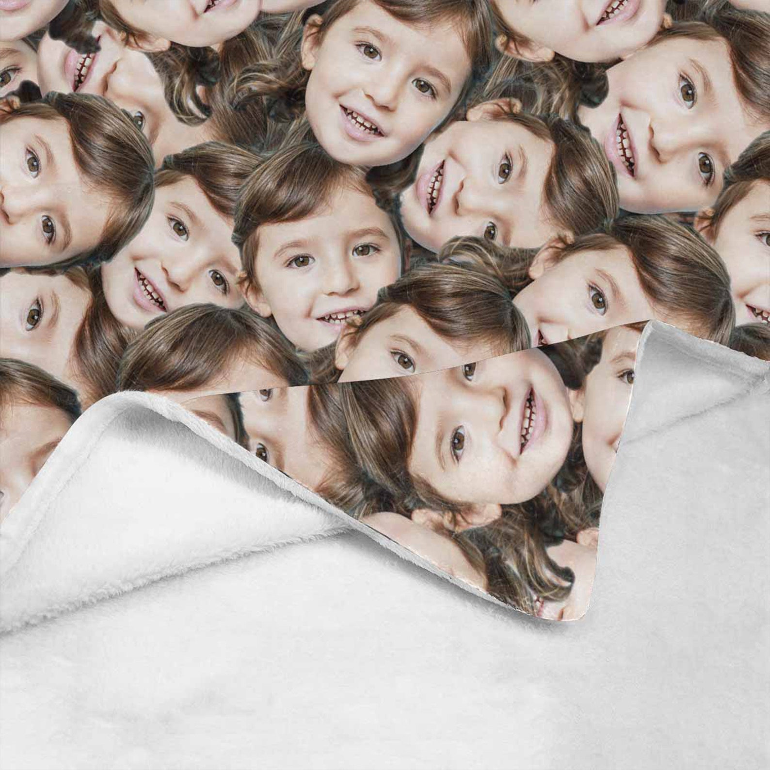 Multiple kid faces blanket Personalized Faces all over Etsy