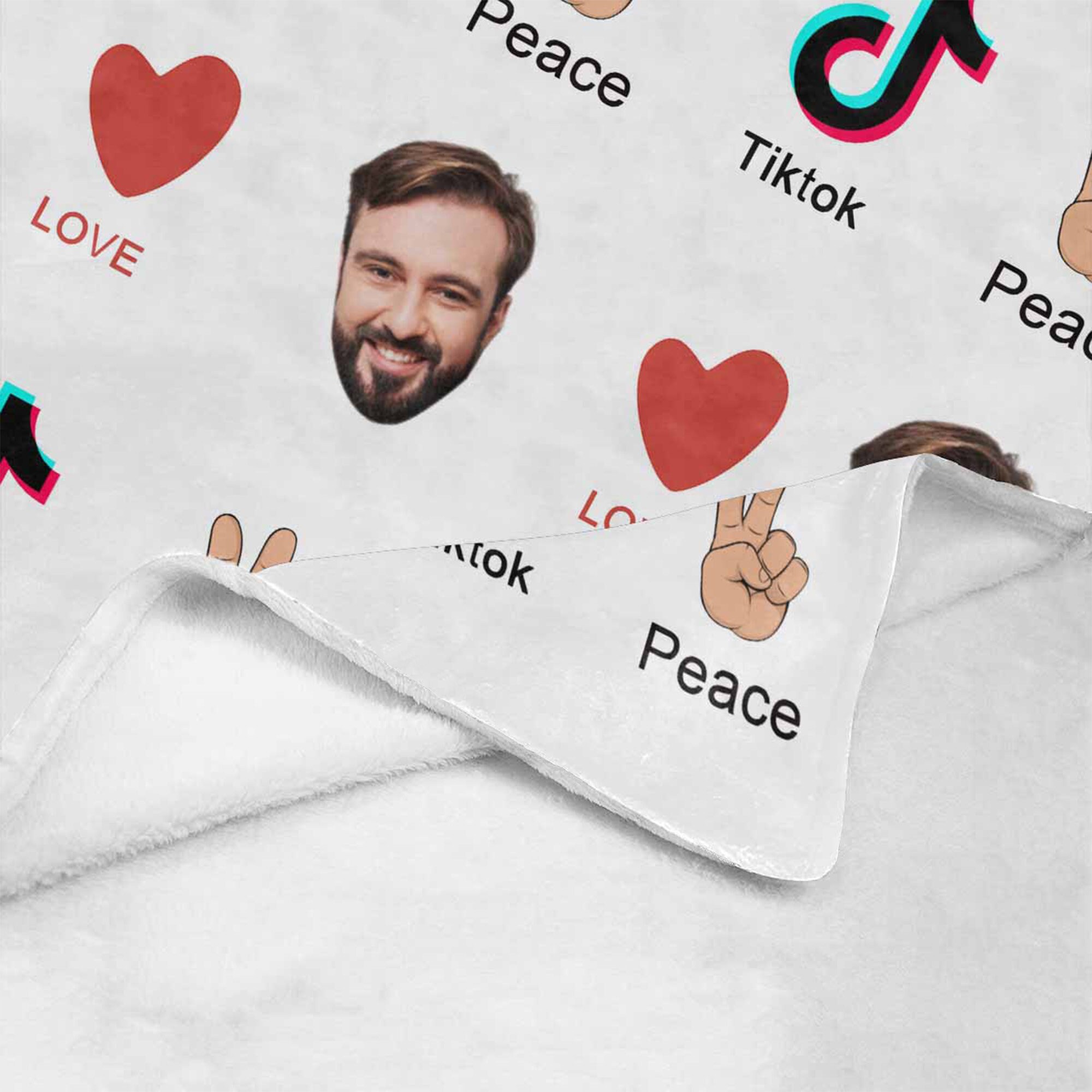 Custom Tiktok blanket custom face blanket funny design Etsy