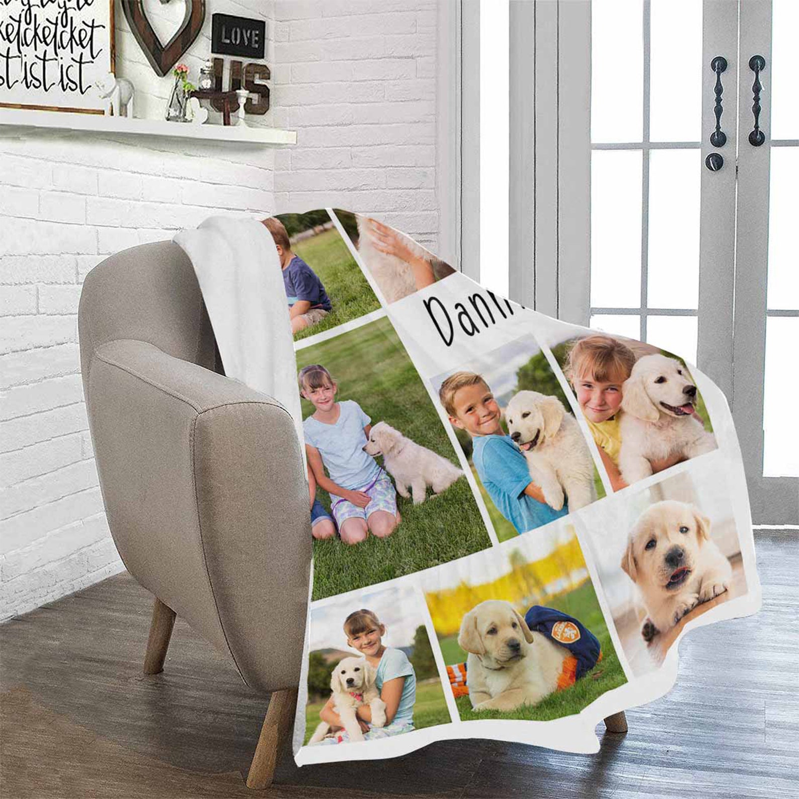 Custom Photo Blanket Customize Image Blanket Photo Collage Etsy