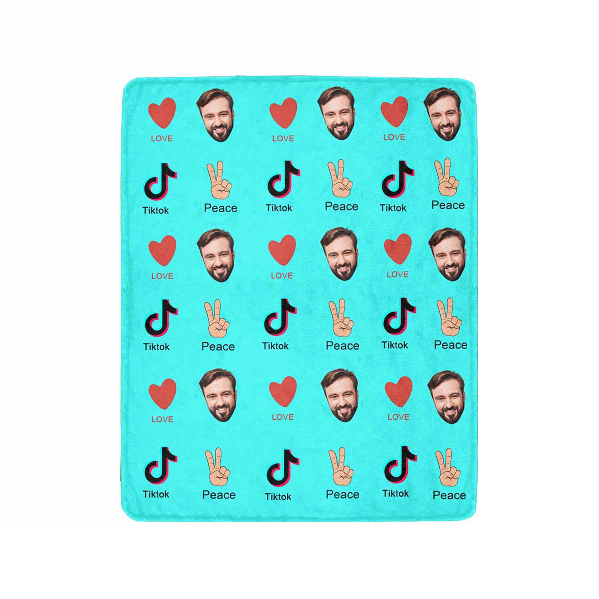 Custom Tiktok blanket custom face blanket funny design Etsy