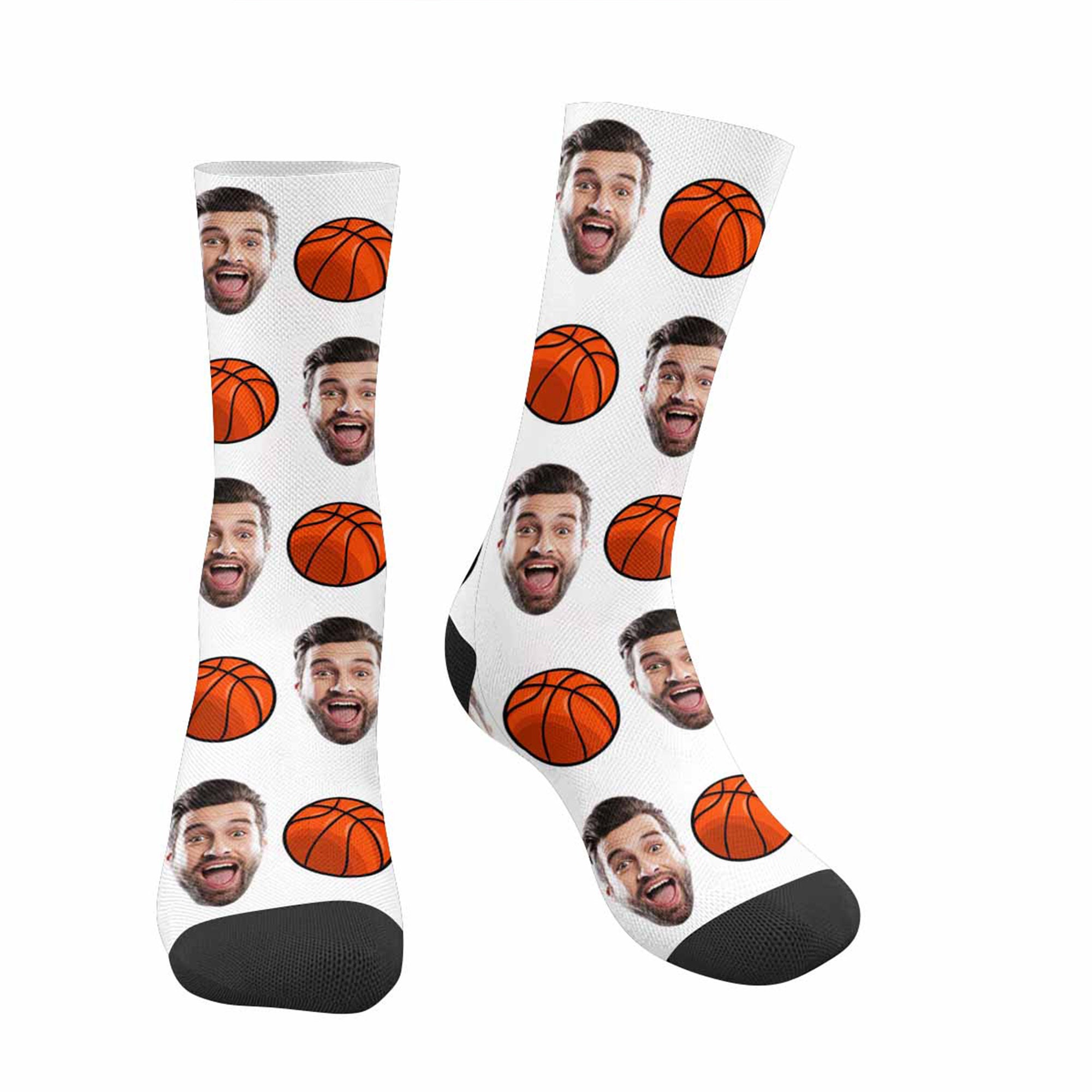 Custom Face Socks Stocking Personalized Basketball Socks Etsy