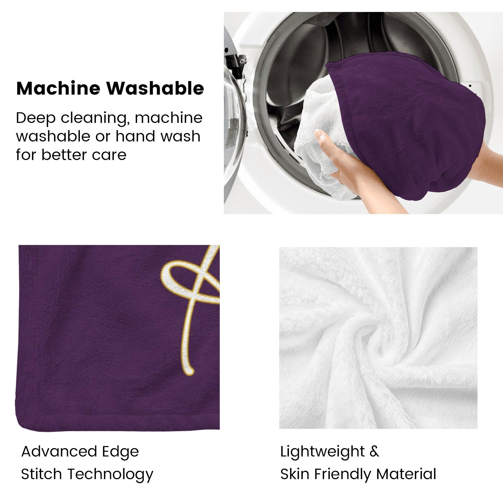 machine washable cheer blanket care details