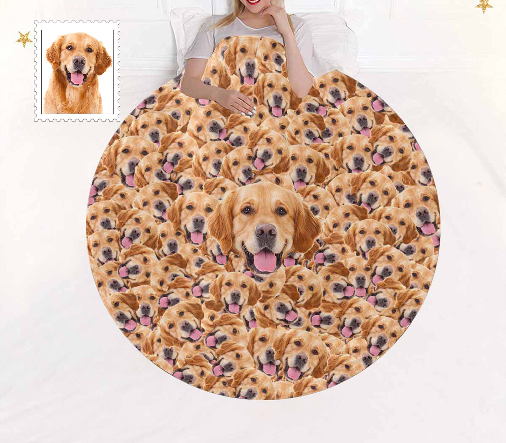 etsy personalized dog blankets