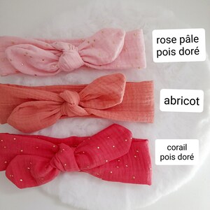 double cotton gauze headbands image 6