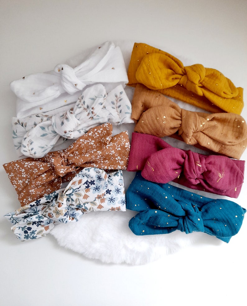 double cotton gauze headbands image 1