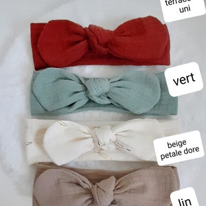 double cotton gauze headbands image 9